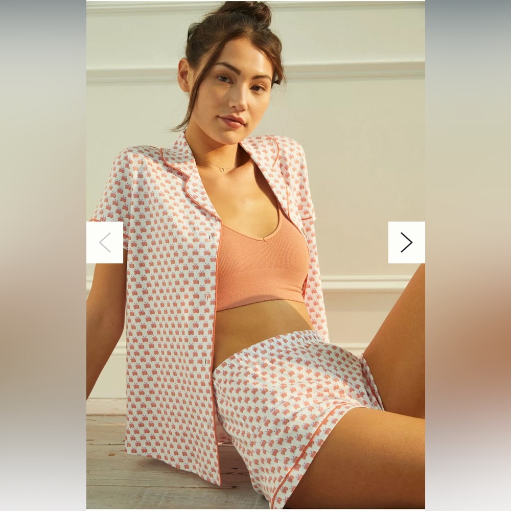 NWOT Roller Rabbit mariposa butterfly Pima cotton pajama bottoms shorts medium
